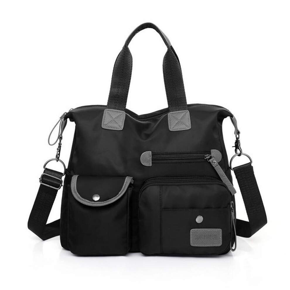 (black, 34x30x13cm) Nylon Handbag Women Large Capcity Shoulder Bag Waterproof Messenger Bags Casual Lady Crossbody Bag Multifunction Shopping Totes