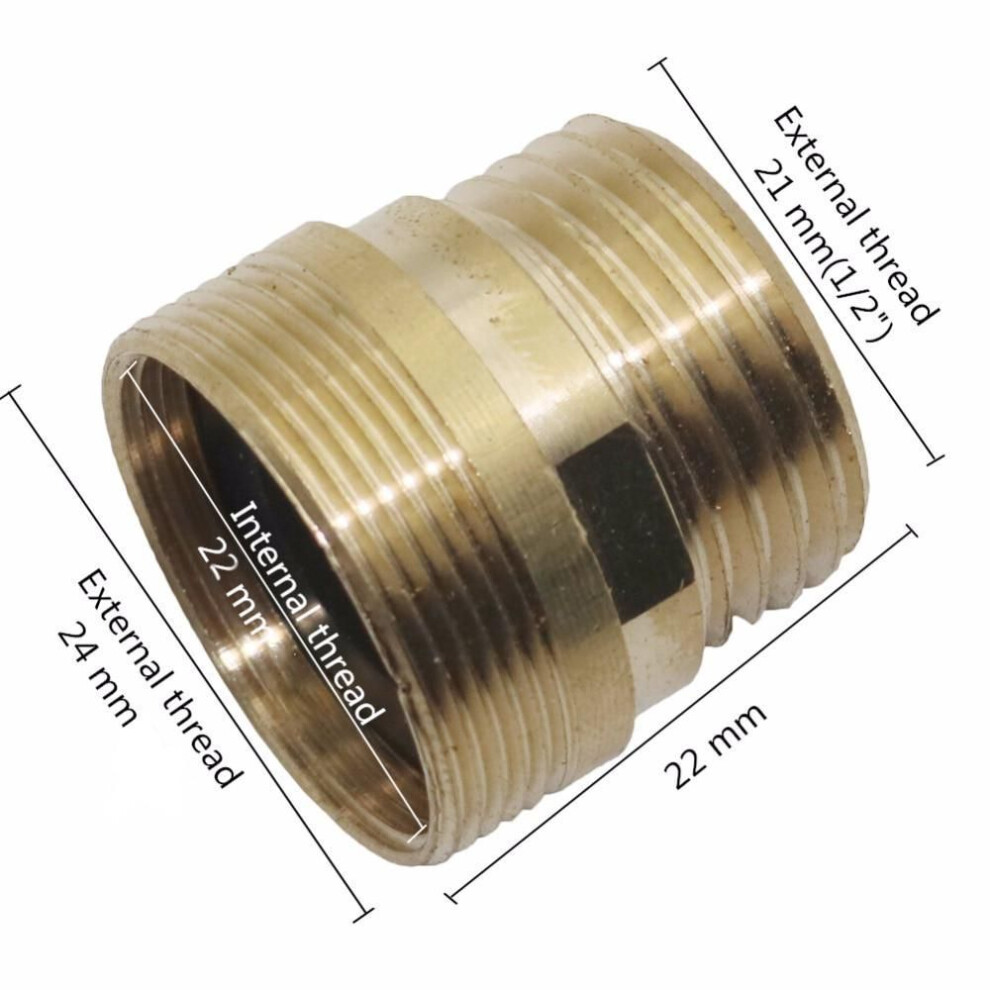 1/2" Male Thread To M22 Female/m24 Male Thread Connector Garden Irrigation Water Tap Faucet Coupling Adapters 1 Pc