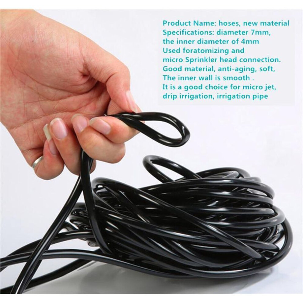 10m 4mm/7mm Hose Garden Micro Irrigation Pipe Home Drip Watering Sprinkling Tube Used In Gardening Lawn Sprinkler Canopy Assembly