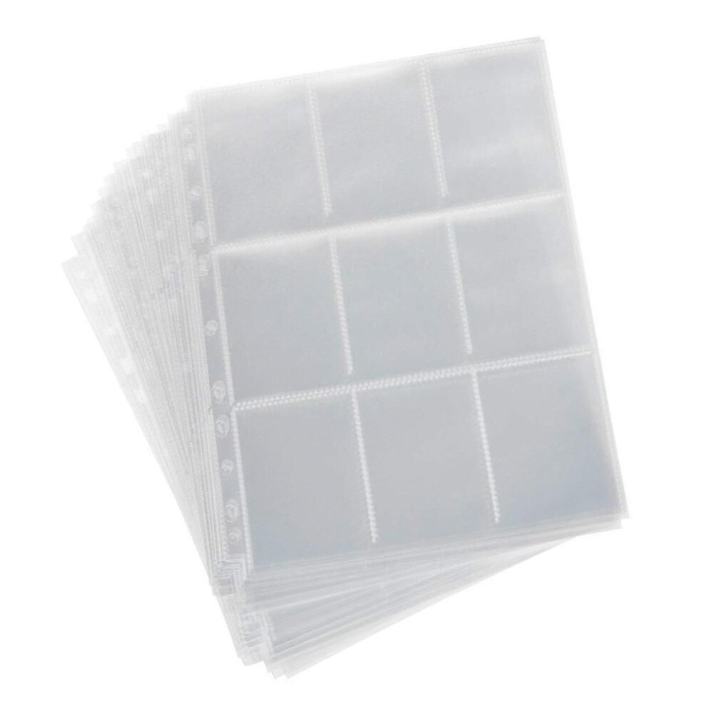 (as the picture) Wallets Album Pages Collection 90 Pockets Trading Gaming Card Sleeves Storage