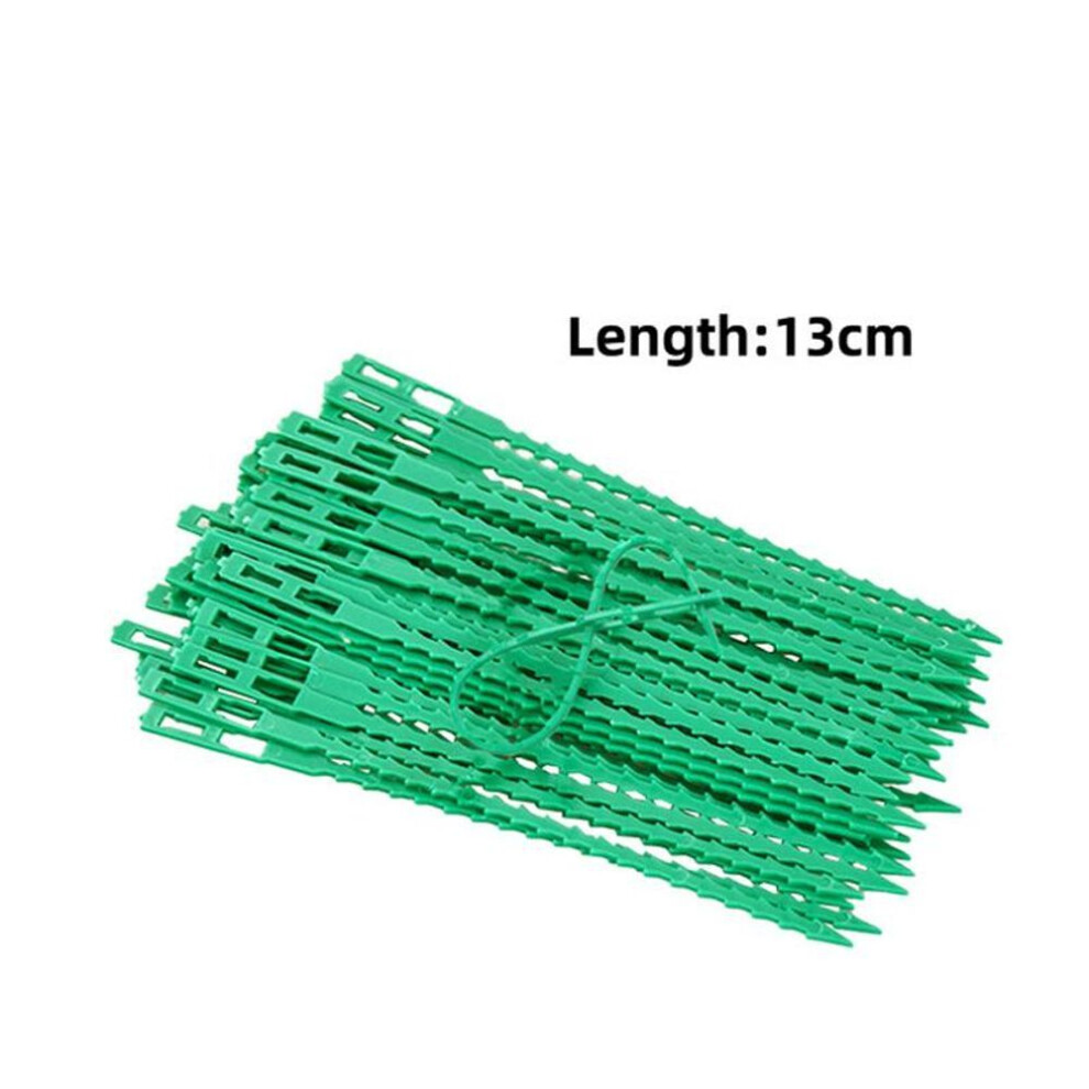 (13cm-50pcs) 50pcs Reusable Adjustable Garden Cable Ties Plant Support Shrubs Fastener Tree Locking Nylon Cable Tool
