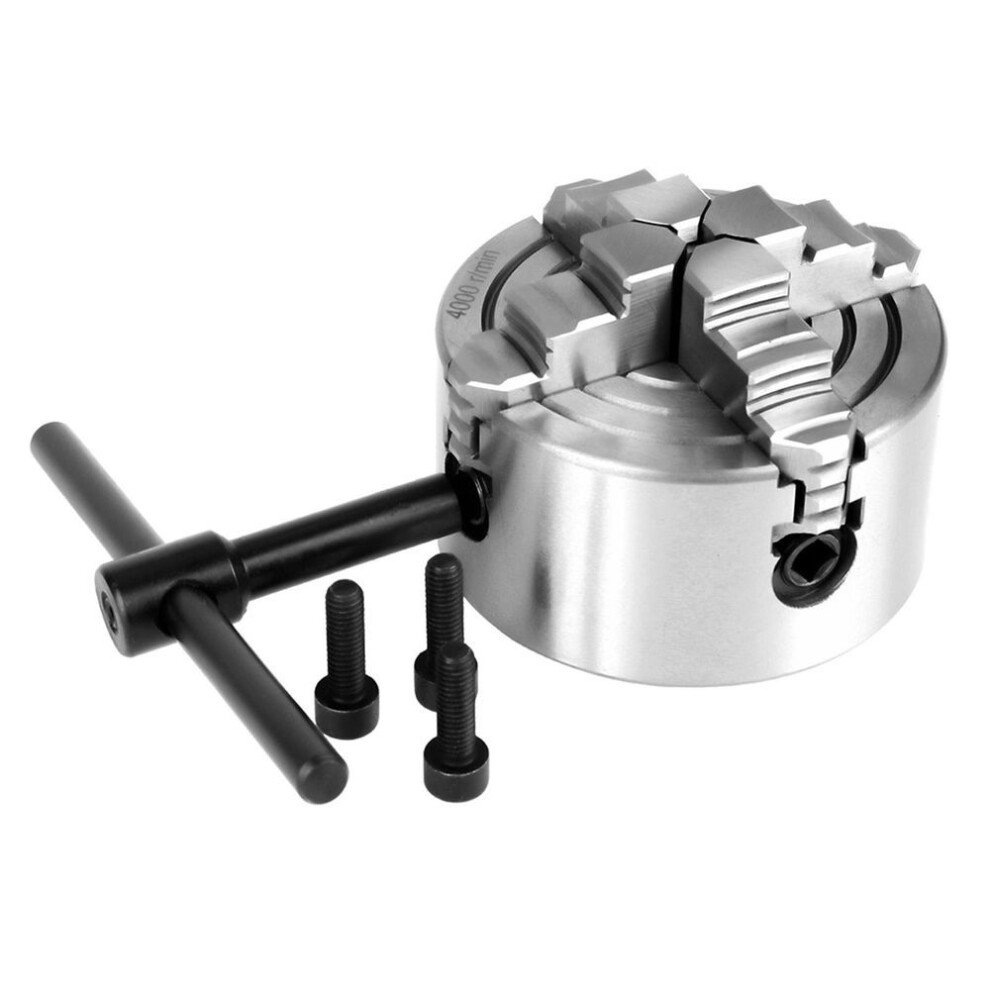 3inch K72-80 4-jaw Independent & Reversible Jaw Metal Lathe Chuck Turning Machine Accessories