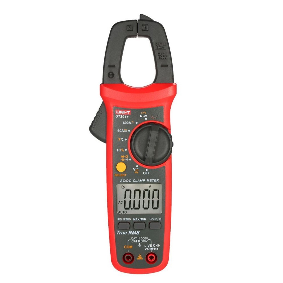 Uni-t Ut204+ 6000 Counts Digital Clamp Meter True Rms Multimeter Clamp Ammeter Voltage Meter Ncv