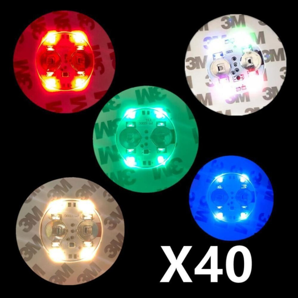 (blue, 2 Pcs) 2 Pcs Led Coaster Flash Light Battery Powered Wine Glass Mat Cup Pad Sticker Bottle Drinking Club Bar Party Decor