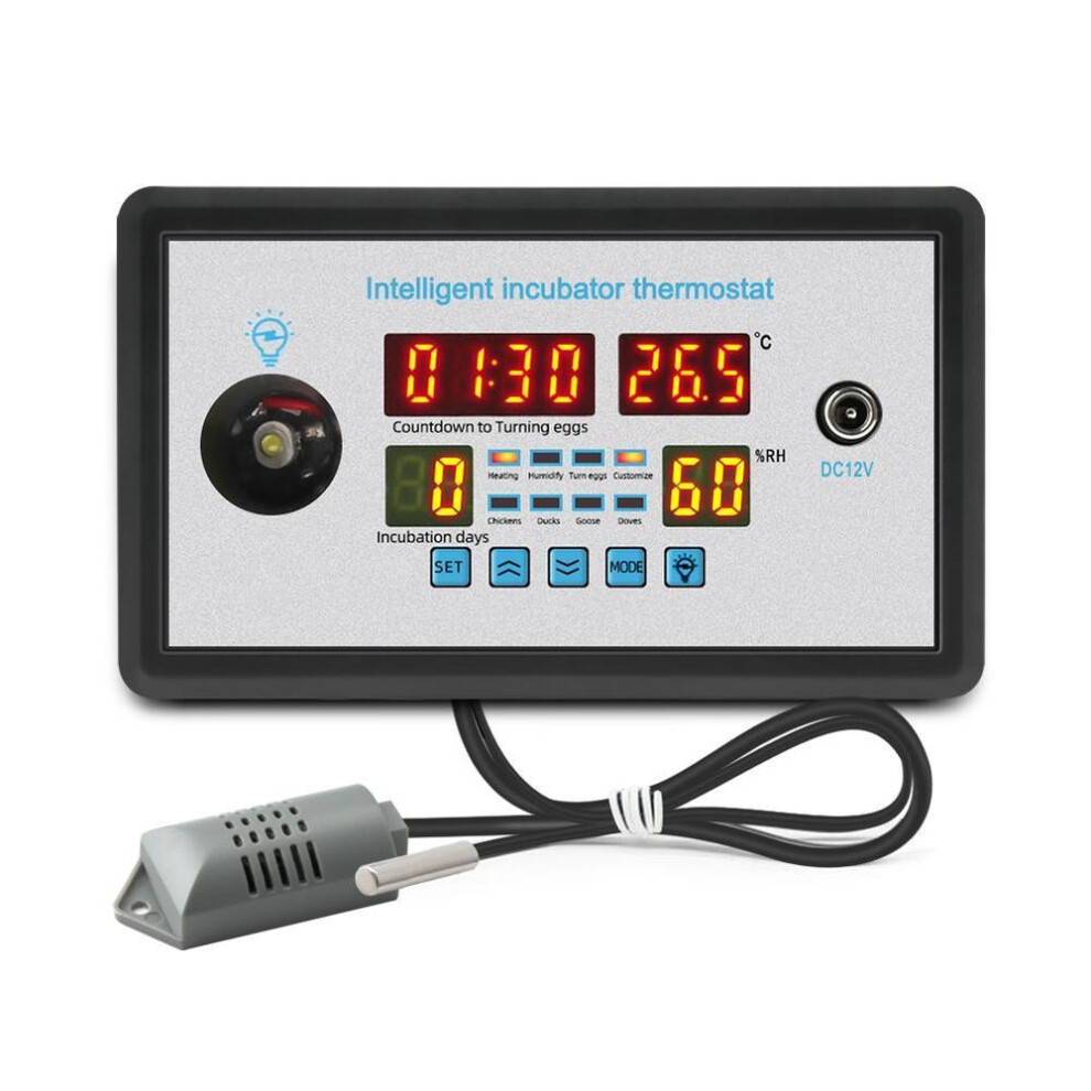 New Smart Thermostat Digital Zfx-w9002 Thermostat Temperature Humidity Control Incubator 360 Automatic Egg Turning 12v