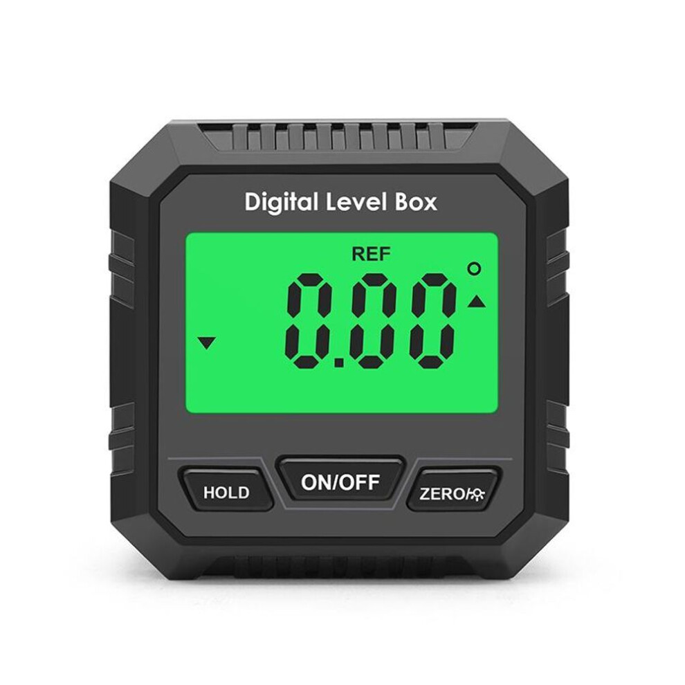 (black, Without Bubble) Digital Electronic Level And Angle Gauge - Mini Angle Finder Level Box Magnetic Base & Backlit Lcd Bevel Gauge Inclinometer For Carpentry