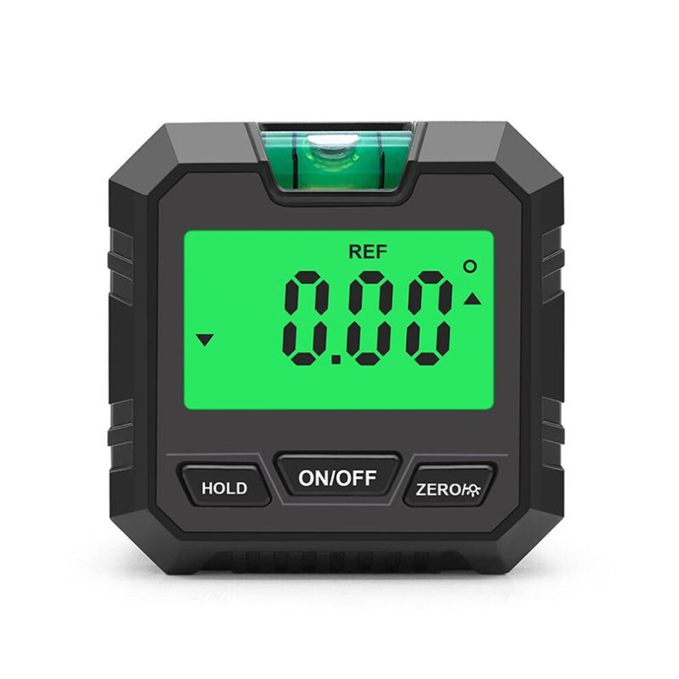 (black, With Bubble) Digital Electronic Level And Angle Gauge - Mini Angle Finder Level Box Magnetic Base & Backlit Lcd Bevel Gauge Inclinometer For Carpentry