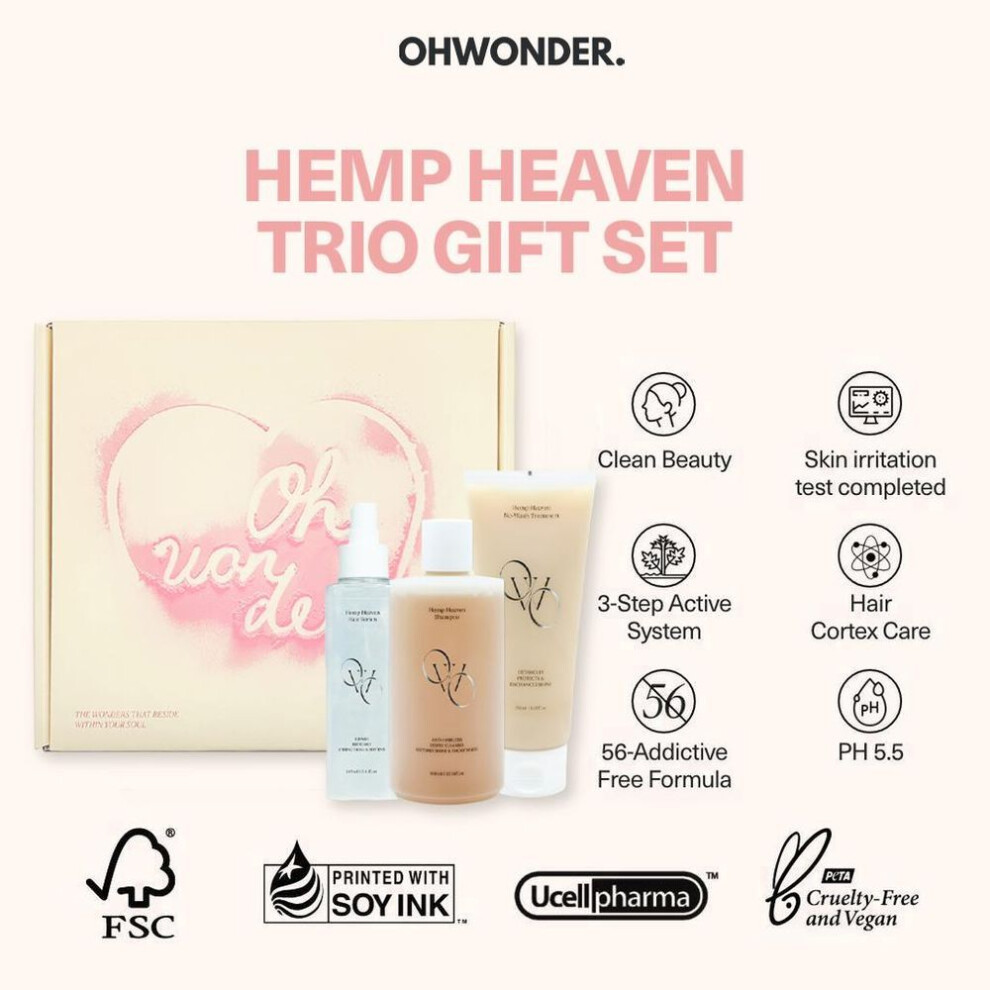 [OHWONDER.] Hemp Heaven Trio Gift Set