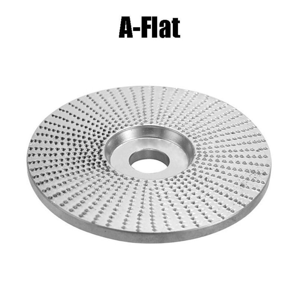 (A-Flat) Wood Angle Grinding Wheel Sanding Carving Rotary Tool Abrasive Disc For Angle Grinder