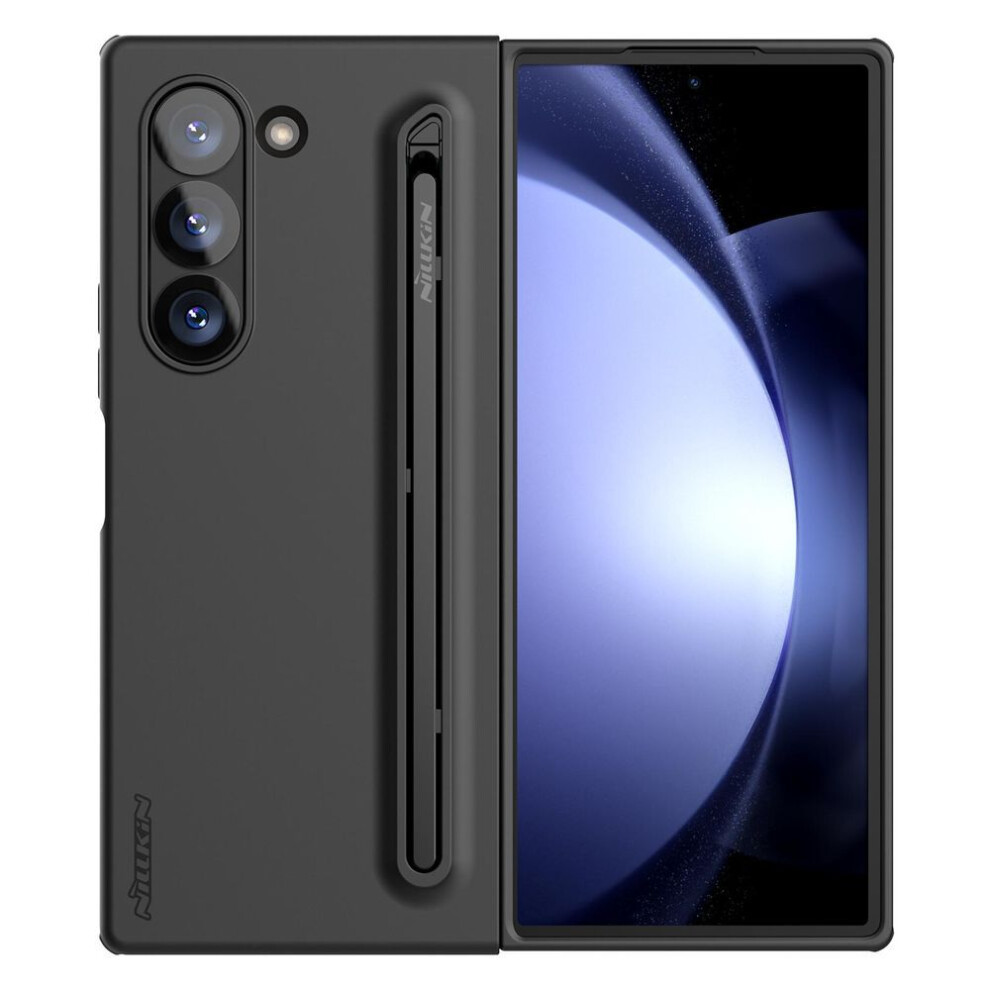(black, Samsung Z Fold 6 5G) Nillkin For Samsung Galaxy Z Fold 6 Case Flex Pure Fold Case ( S Pen Version ) For Samsung Galaxy Z Fold6 Phone Case With Pen Slot Back Cover