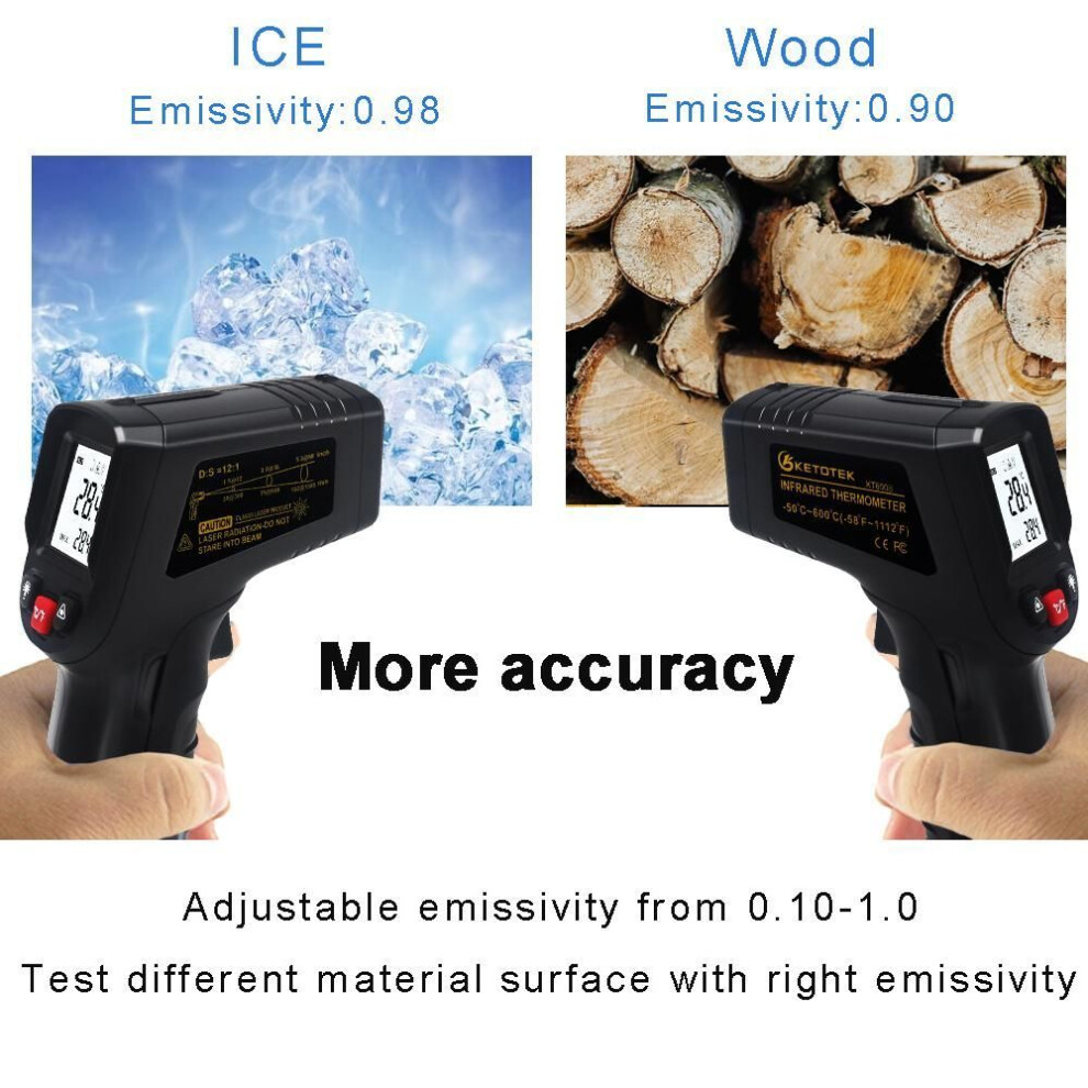 Digital Infrared Thermometer Non-contact Laser Termometer Ir Lcd Display Temperature Meter Gun Pyrometer Temperature Instruments