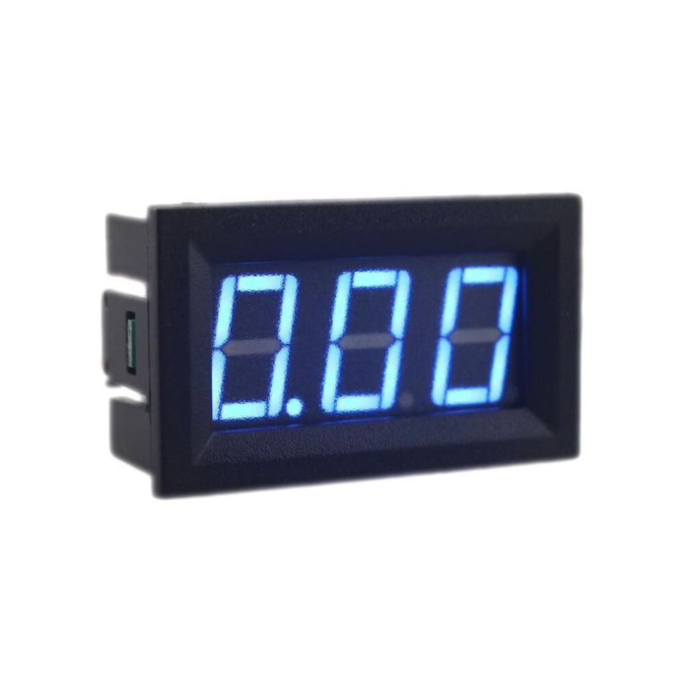 Mini Current Ampere Panel Meter Blue Led Digital Ammeter  Dc 0.00-9.99a Power Supply Dc4.5-28v