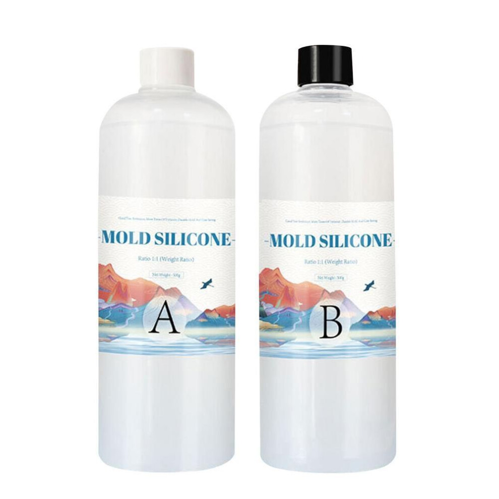 (200g) Silicone Mold Making Kit Liquid Rubber Bubble Free Translucent Clear Silicone-mixing Ratio 1:1-molding Sili