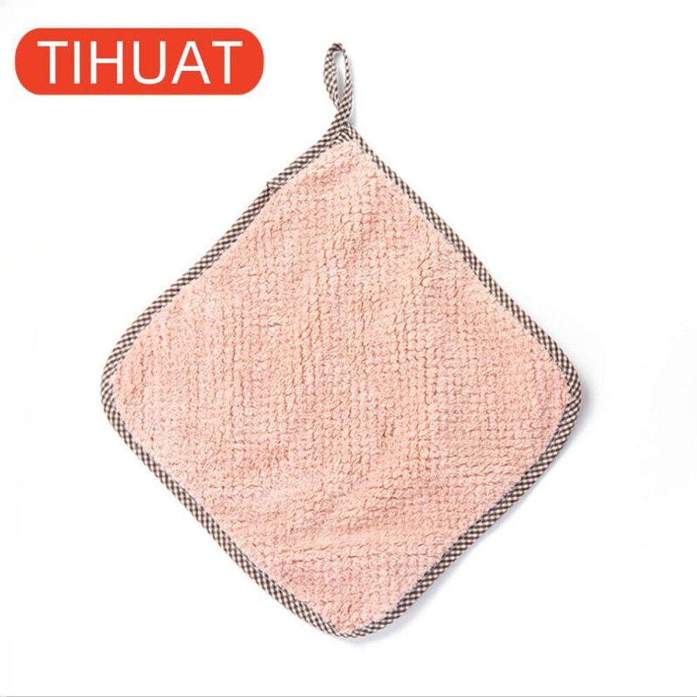 (baby pink, 5pcs) Household Towels Made Of Microfiber Napkins For Kitchen Utensils Napkins For Washing Dishes With Anti-stick Coating Cleaning And Wiping Dishes