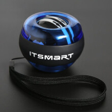 (Blue - without lamp) LED Gyroscopic Powerball Autostart Range Gyro Power Self Start Wrist Ball Fitness Exercise Equipment Arm Hand Muscle Trainer