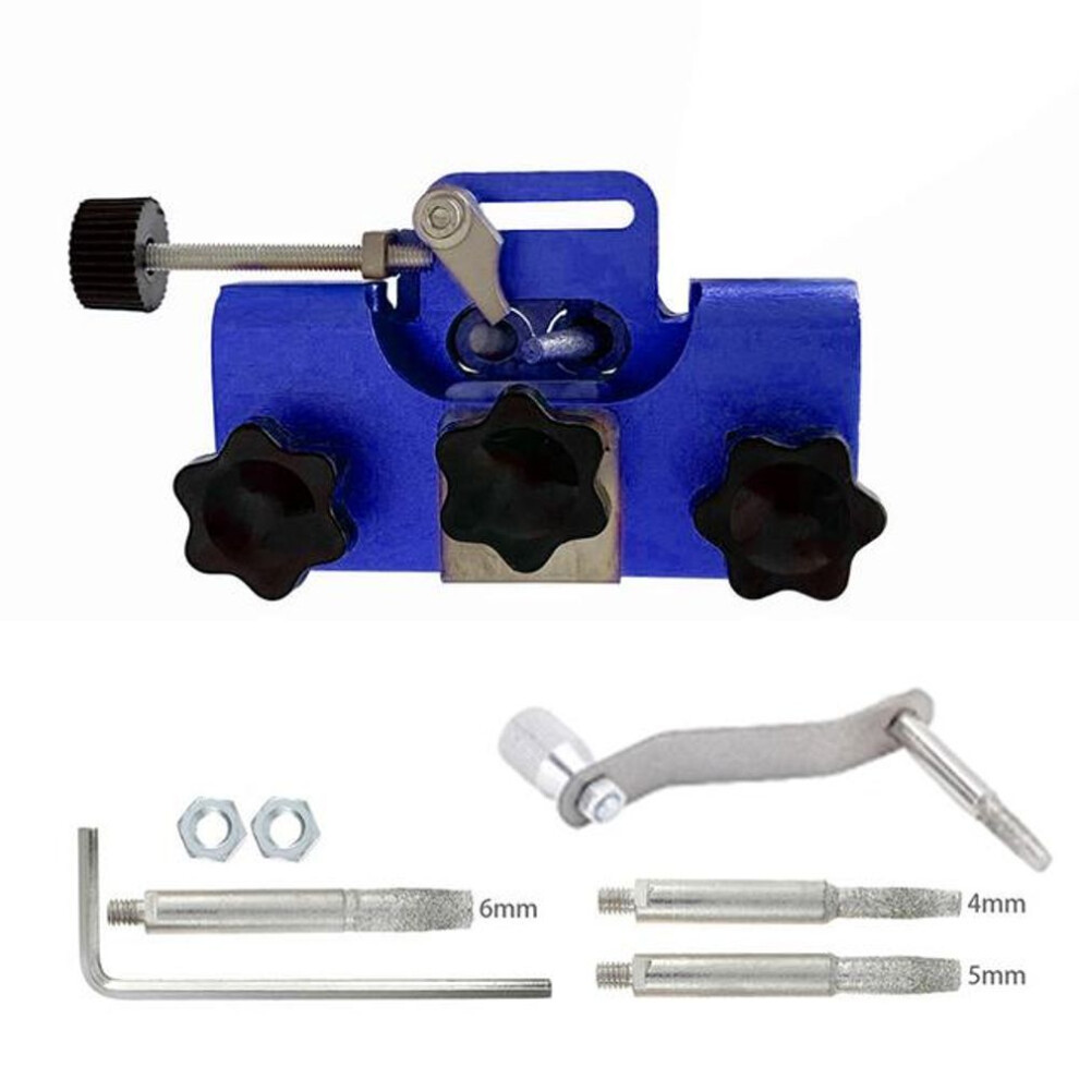 (blue) Original Chain Saw Sharpeners Portable Chainsaw Chain Sharpening Woodworking Grinding Stones Electric Chainsaw Grinder Tool