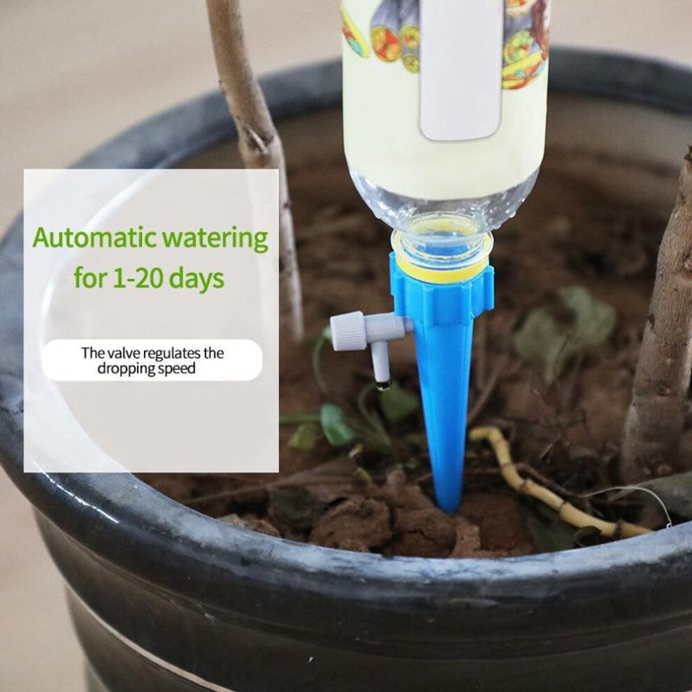 (blue, 6pcs) 24/12/6pcs Self-watering Kit Automatic Waterer Drip Irrigation Indoor Plant Auto Watering Device Home Flower Garden Tool