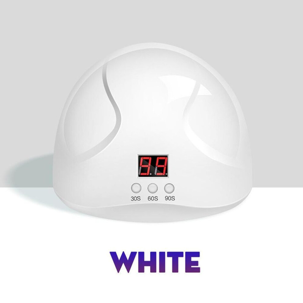 (white) Uv Led Lamp For Nails Dryer 12led Lamp For Manicure Gel Nail Dryer Infrared Sensor Drying Nail Polish Lamp Manicure Tools