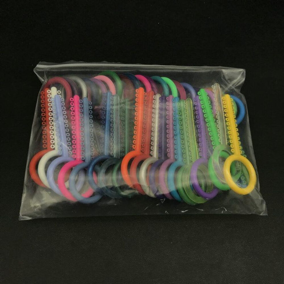 40stick/1 Bag Dental Elastomeric Ligature Ties Orthodontic Elastic Rubber Band Teeth Ring Oral Care Orthodontic Bracket