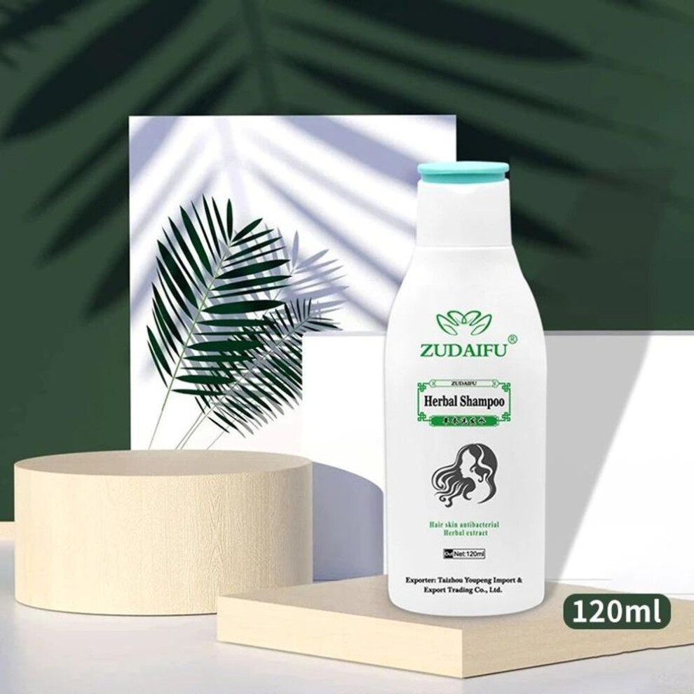 (120 ML/Box) Zudaifu Hair Seborrheic Skin Care Treatment Compound Herbal Shampoo Repair Scalp, Remove Dandruff