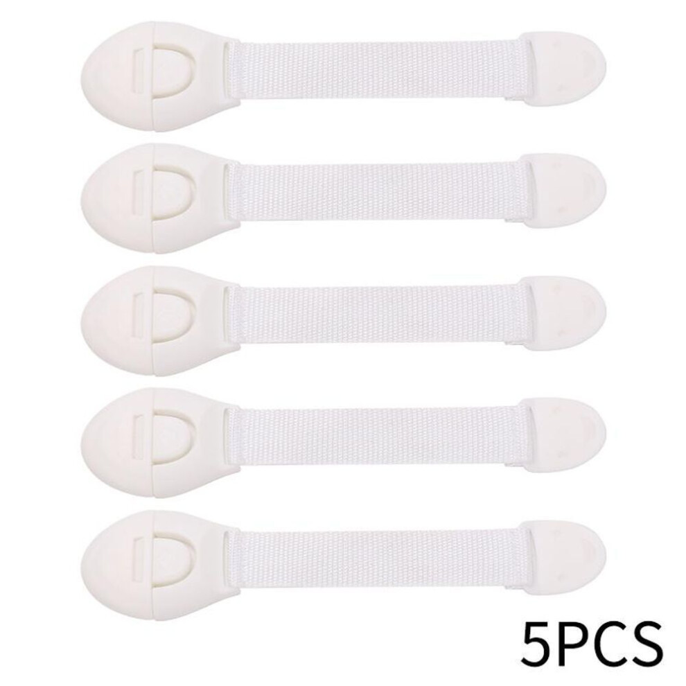 (white, 5Pcs) 10pcs/pack Cute Baby Safety Protection Lock Anti-clip Hand Door Closet Fridge Cabinet Drawer Box Safe Lock For Kids Toddler Baby