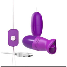 (Style 1) Jump Egg Sex Tongue Vibrator USB Vibrating Love Balls G Point Vagina Famme Clitoris Stimulator Toys for Women Clit Masturbator