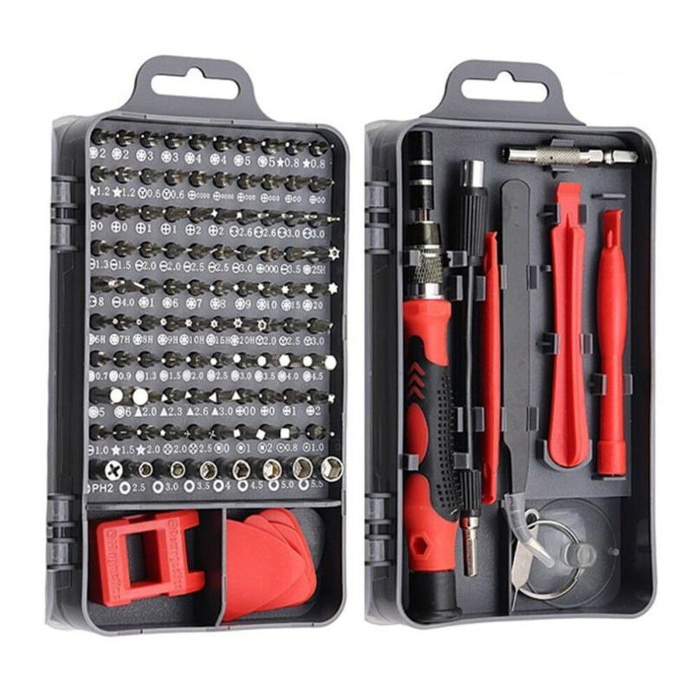 (red, 115 In 1) 115pcs Car Precision Screwdriver Repair Tool Kit Multi-function Electronic Screwdriver Set Watch Mobile Phone Disassembly Repair Screwdriver Tools