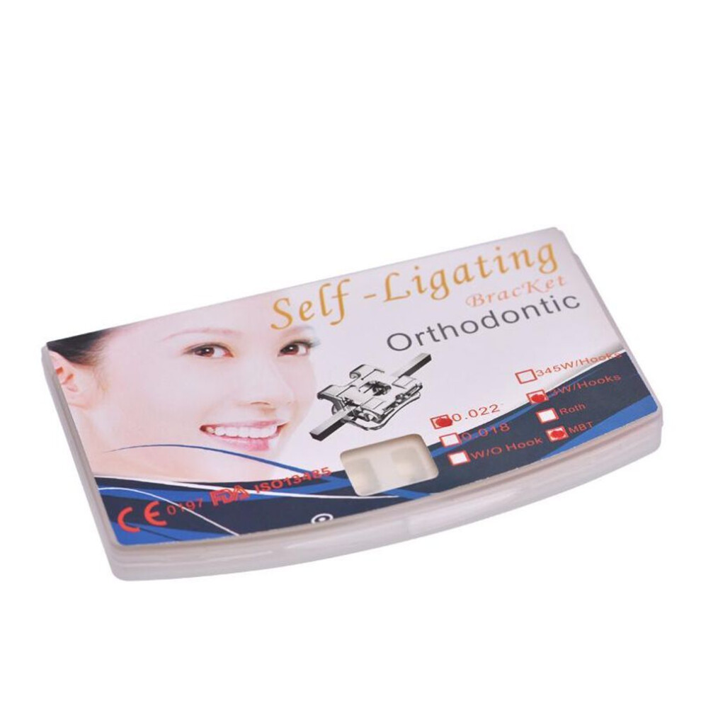 Dental materials Hangzhou metal self-locking bracket straight wire bracket dental orthodontic bracket mbtroth345 hook