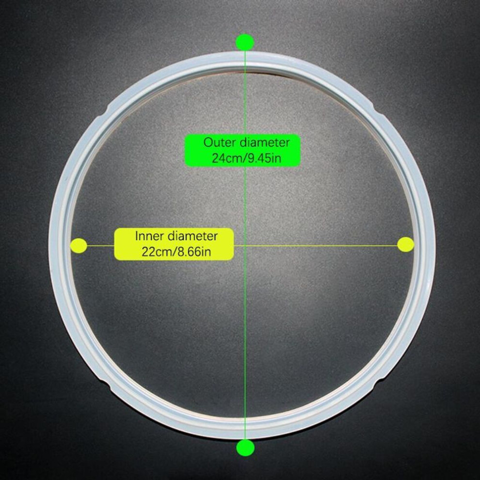 (24CM) 18/20/22/24Cm Silicone Rubber Gasket Cooker Lid Sealing Ring Electric Pressure Cooker Replacement For 2-6L Cooker Gaskets