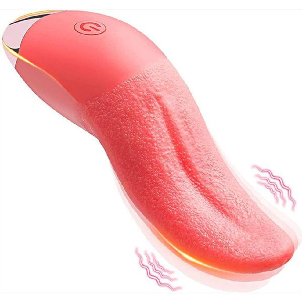 (red) 10 Modes Realistic Tongue Licking Powerful Stimulator Vibrator G Spot Clitoral Stimulation Nipples Masturbator Adult Sex Toys For Women Couples