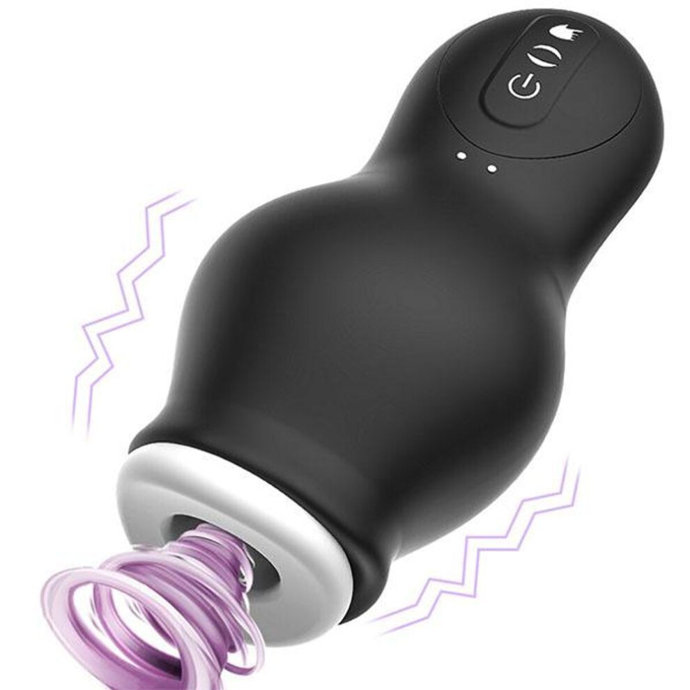 Black (Black) Automatic Male Masturbator Sucking Toy Penis Pumps With 7 Sucking 7 Vibrations For Men Enlargement Stroker For Hands Free,Adult Sex Toy