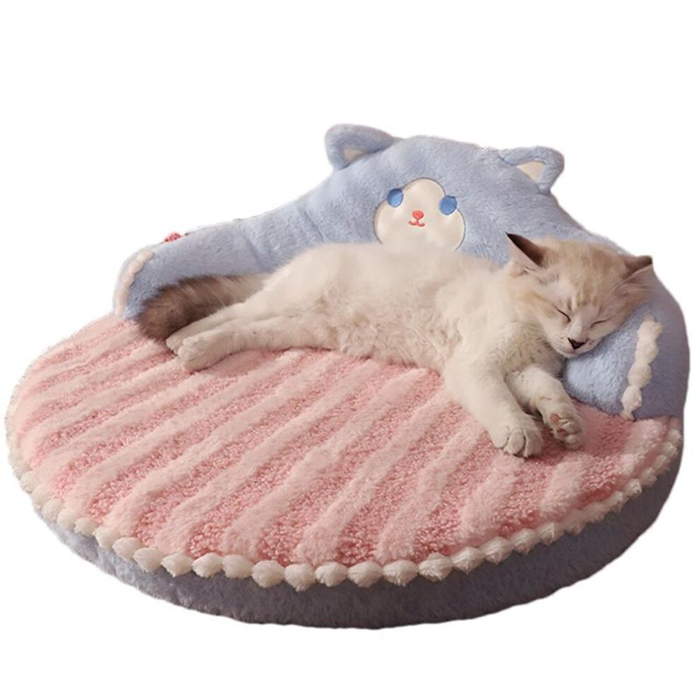 (pink, 52x52x22cm) Cat Bed Warm Bear Shape Pet Sleeping Mat For Small Medium Dogs Cats Soft Cozy Cat Sofa Non-slip Puppy Kitten Nest Pet Supplies