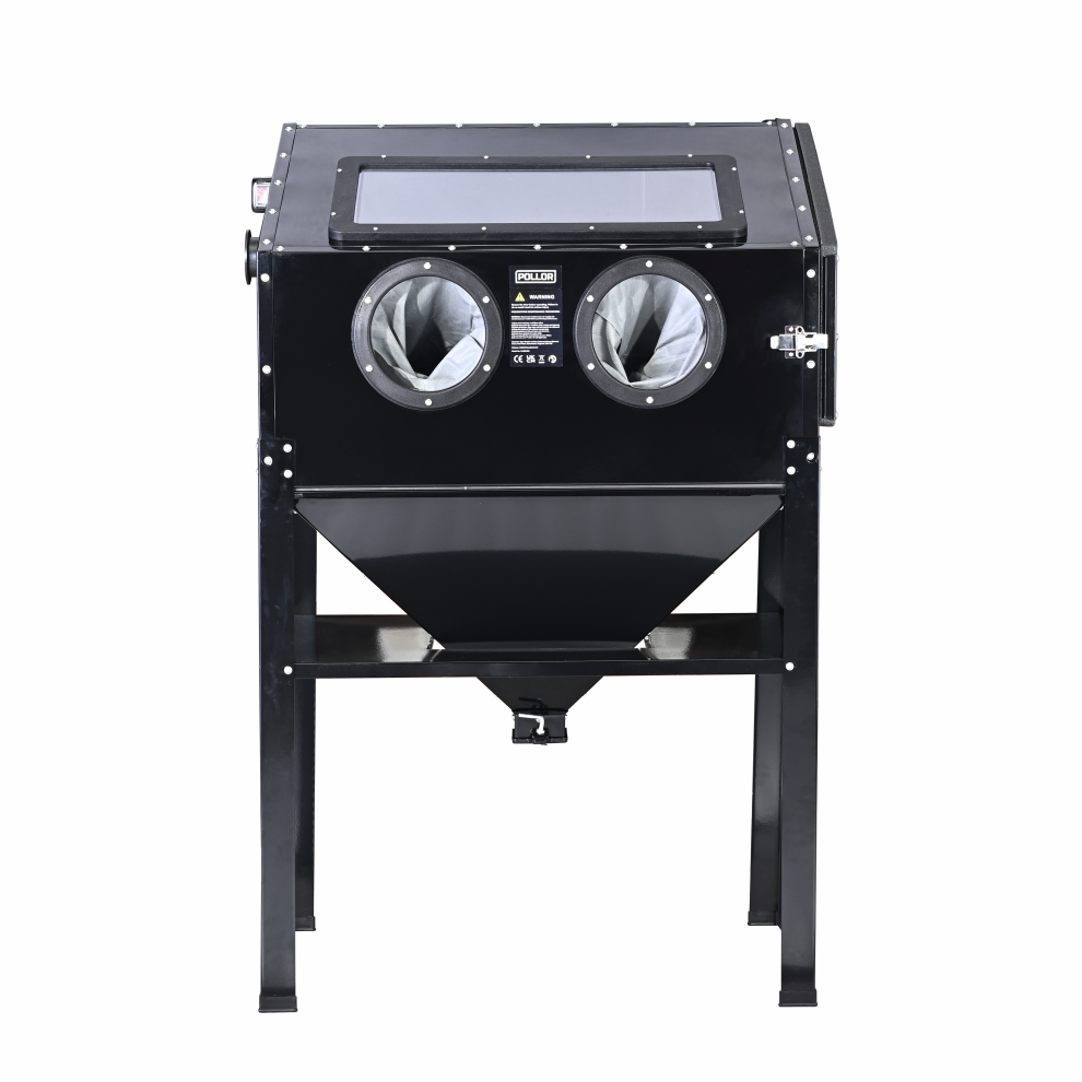 220L Sand Blasting Cabinet Sand Blaster Abrasive Grit Shot Blast