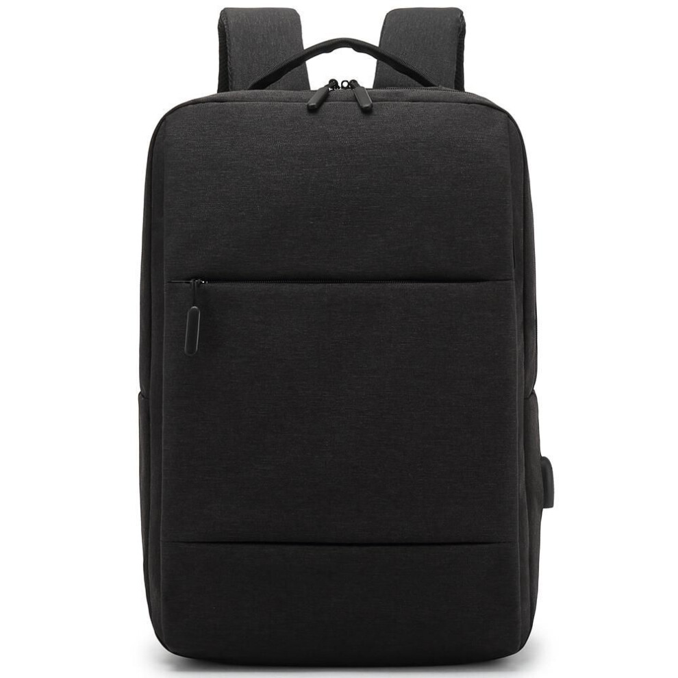 (black, 15.6 inch) Men Backpack With Usb Charging Port Waterproof Laptop Backpack 15.6 Inch Casual Business Gifts For Xiaomi