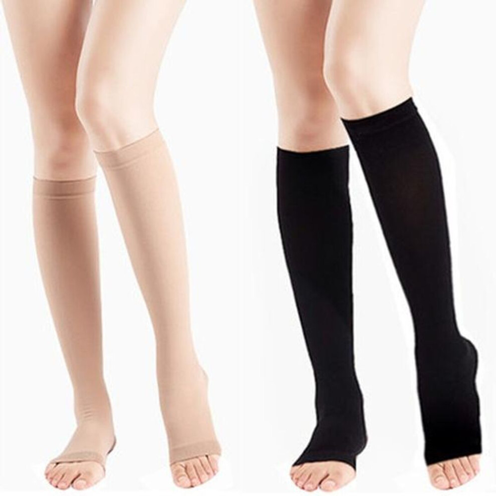 (beige, L/XL) Compression Stocks Plus Size Intravenous Compression Stockings