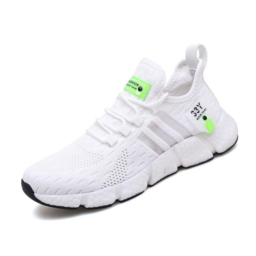 (white, 46) High Quality Sneakers Men Breathable Fashion Unisex Running Tennis Shoe Comfortable Casual Shoes Women Tênis Masculino Mulher