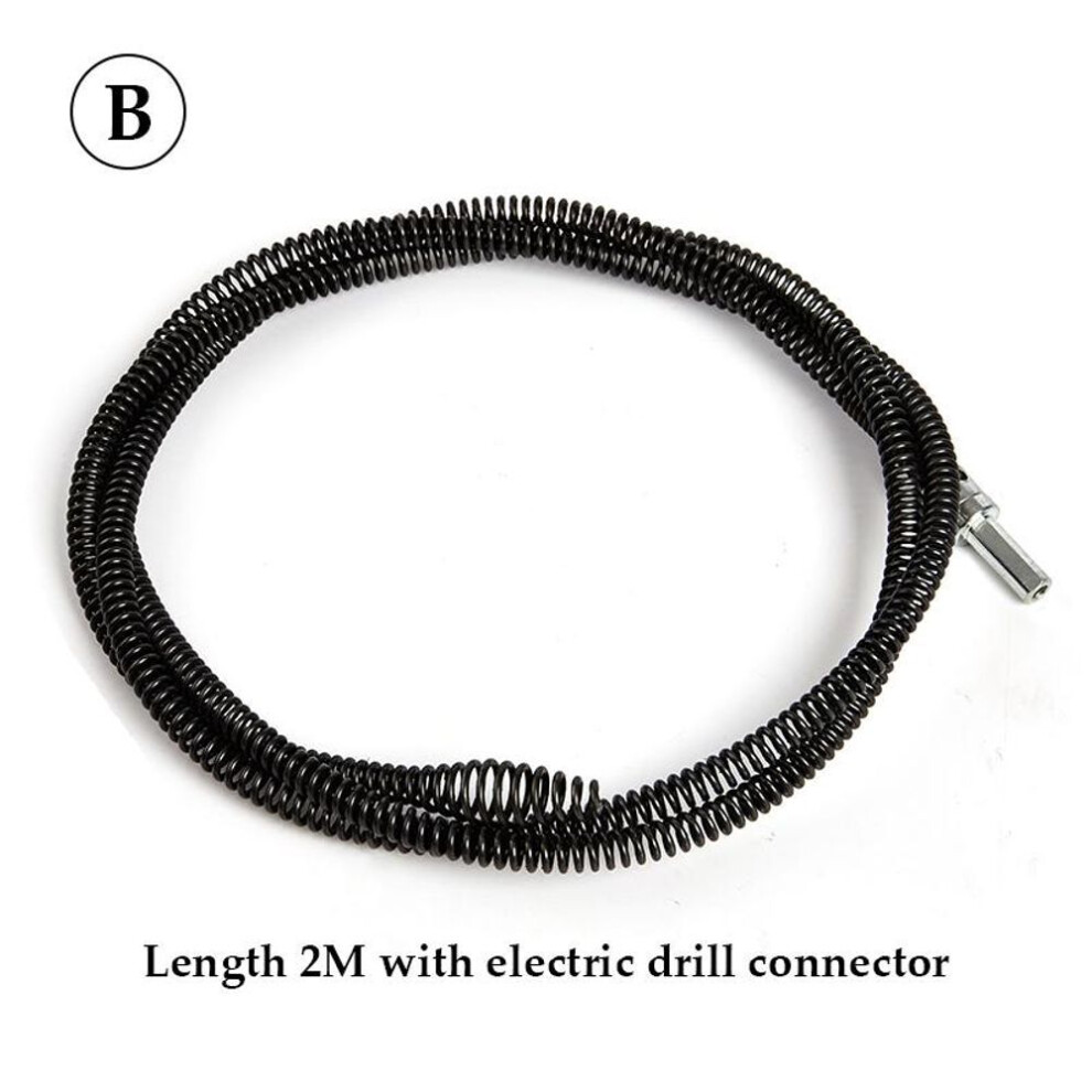 (2M) 10mmx1m/2m Drain Dredging Spring Sink Cleaner Sewer Dredging Tool Kitchen
