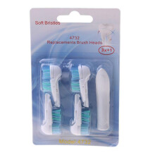 3Pcs Battery Toothbrush Heads Replacement Tool for Oral B Dual Clean Brush 4732