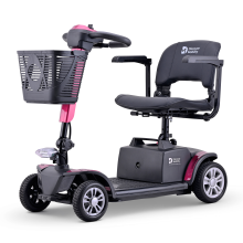 (Pink) Discover Mobility Expedition Mobility Scooter Long Range