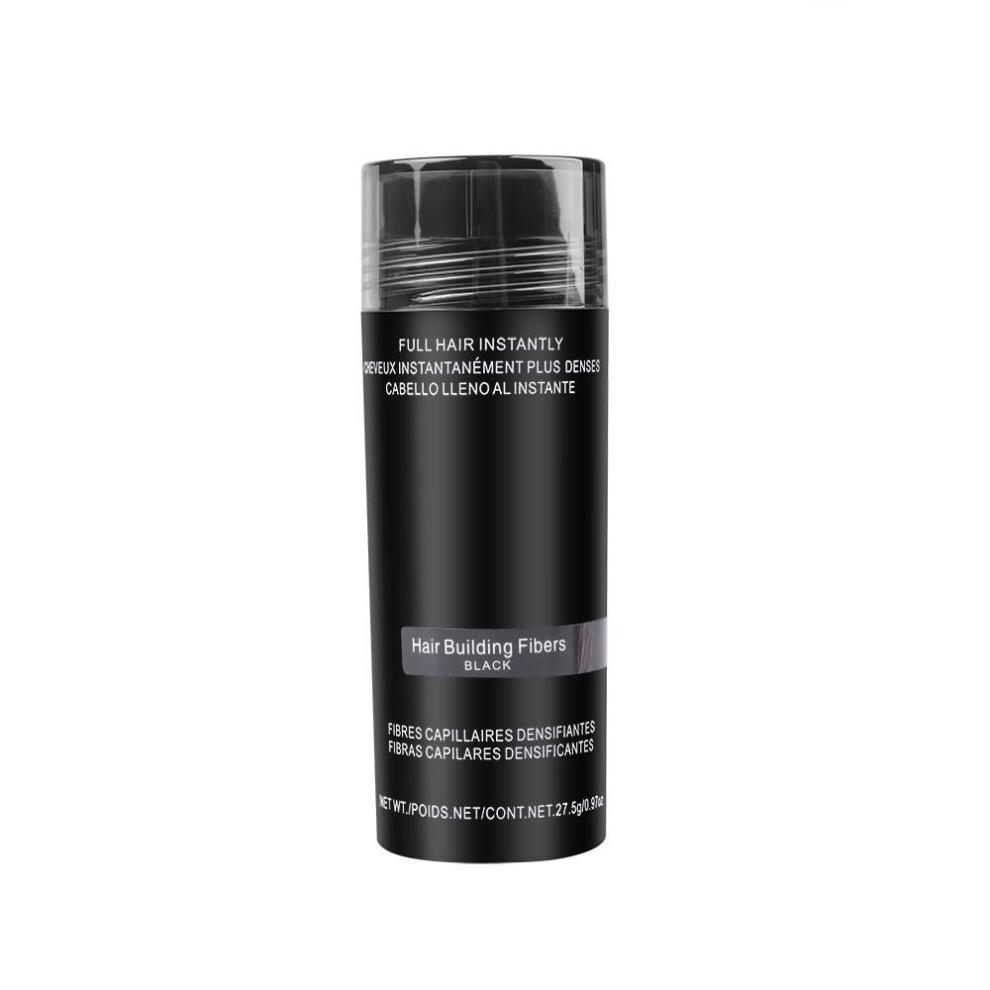 (black) 27.5g Instant Thickening Of Hair Loss Building Fiber Concealer For Men And Women Keratin Hair Styling Tonic Coloring Powder