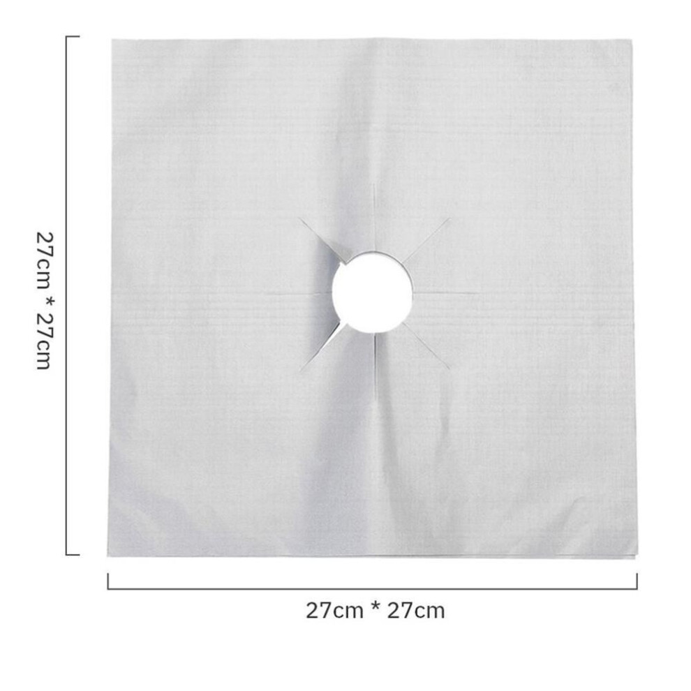 (silver) Protective Pad Suit Different Gas Stoves Gas Cooktop Protector