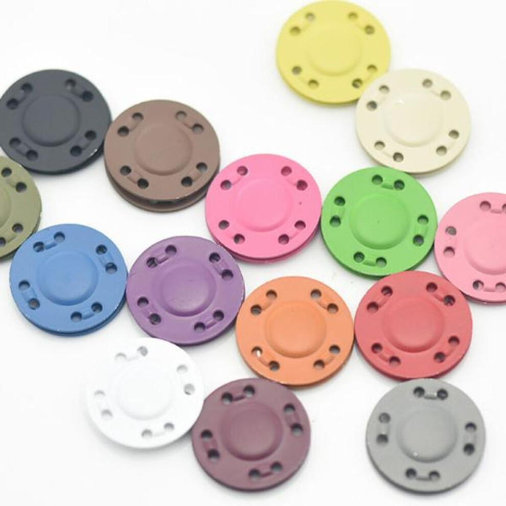 (green, 2cm) 5 Pair Magnet Buttons Sewing Supplies Magnetic Clothing Invisible Magnet Buttons Metal Buttons Handmade Diy Clothing Decoration