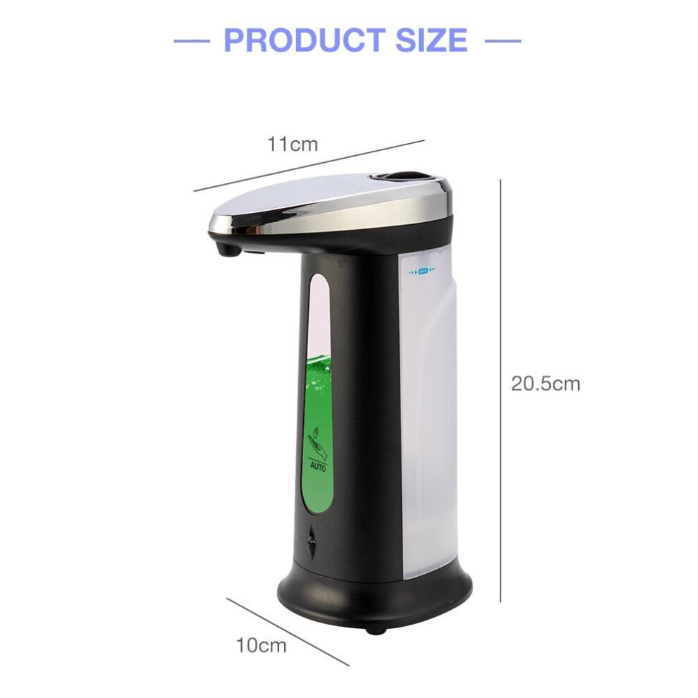 400ML Automatic Liquid Soap Dispenser Smart Sensor Soap Dispensador Touchless ABS Soap Dispenser for Kitchen Bathroom