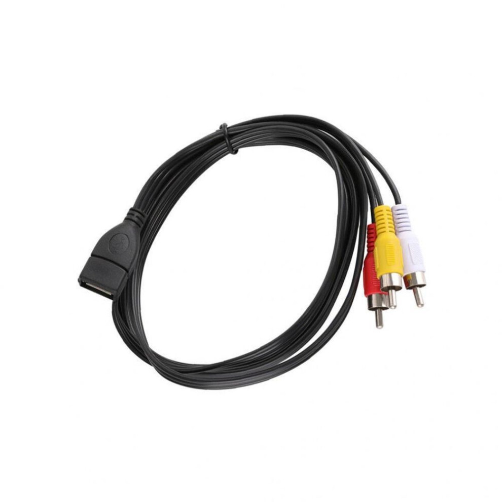 USB to 3 RCA AV Cable Adapter Audio Video for PC TV