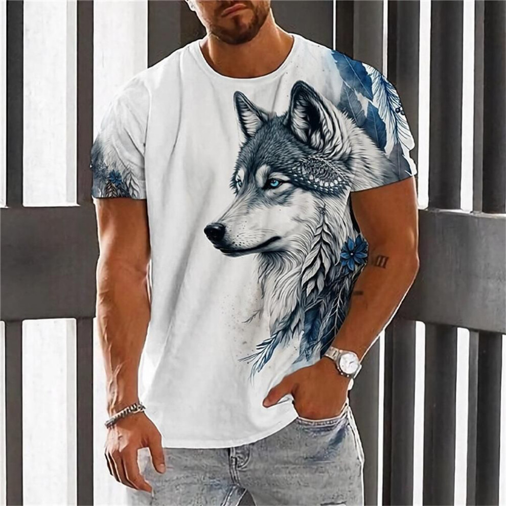 (as the picture, L) 2023 Summer T-Shirt Men Animal Eagle Print Fashion Short Sleeve Top Micro Elastic Sport Fitness T Shirt Oversized Tee Shirt Men