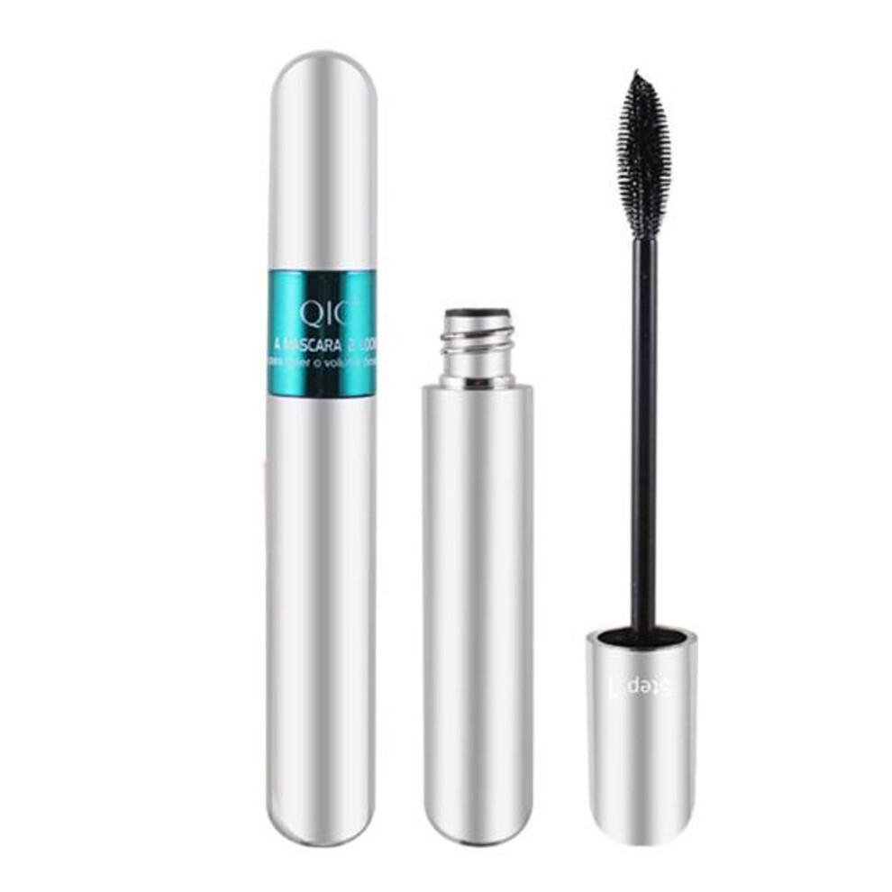 (9g) QIC Non Smudge 9g Double Brush Head Thickening Curling Mascara Eye Cosmetic