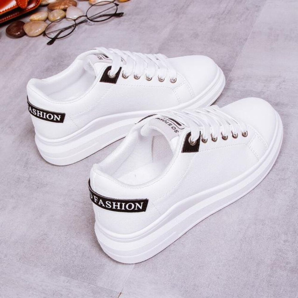 (black, 37) Spring Summer White Shoes Woman Casual Loafers Fashion Sneakers Women Low-cut Shoes Ladies New High Quality Shoes