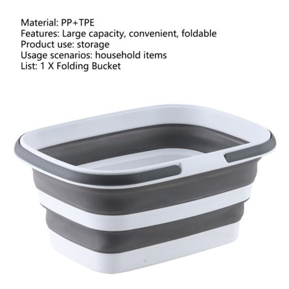 Useful Foldable Sturdy Collapsible Bucket Practical Large Storage Basket For Outdoor