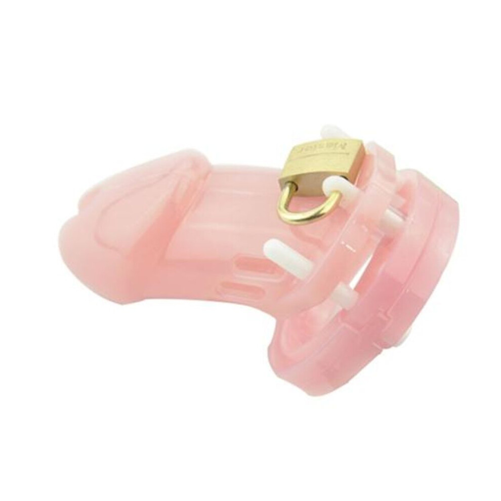 (pink, Long) Lock Male Penis Chastity Chastity Device Cage Flirting Couple Sharing Sex Toys