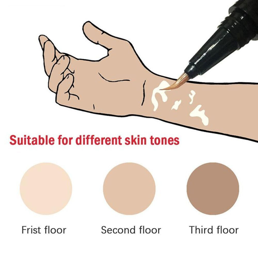 Vitiligo Cover Pen Scars Birthmarks Waterproof White Spots Camouflage Makeup Pen